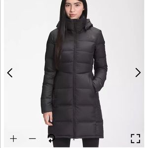 Womens Northface Long puffer coat